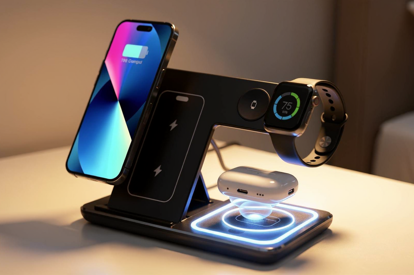 FlexCharge Pro - 3in1 Charging Station with LED Design