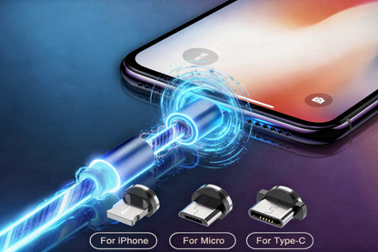 PowerLink 3-in-1 Magnetic LED Cable for all Devices