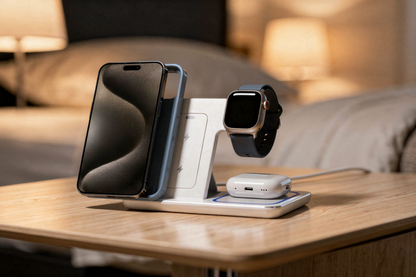 FlexCharge Pro - 3in1 Charging Station with LED Design